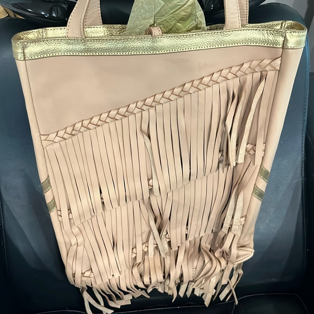 Gorgeous Soft Tan Leather Maison MARIKO Tote